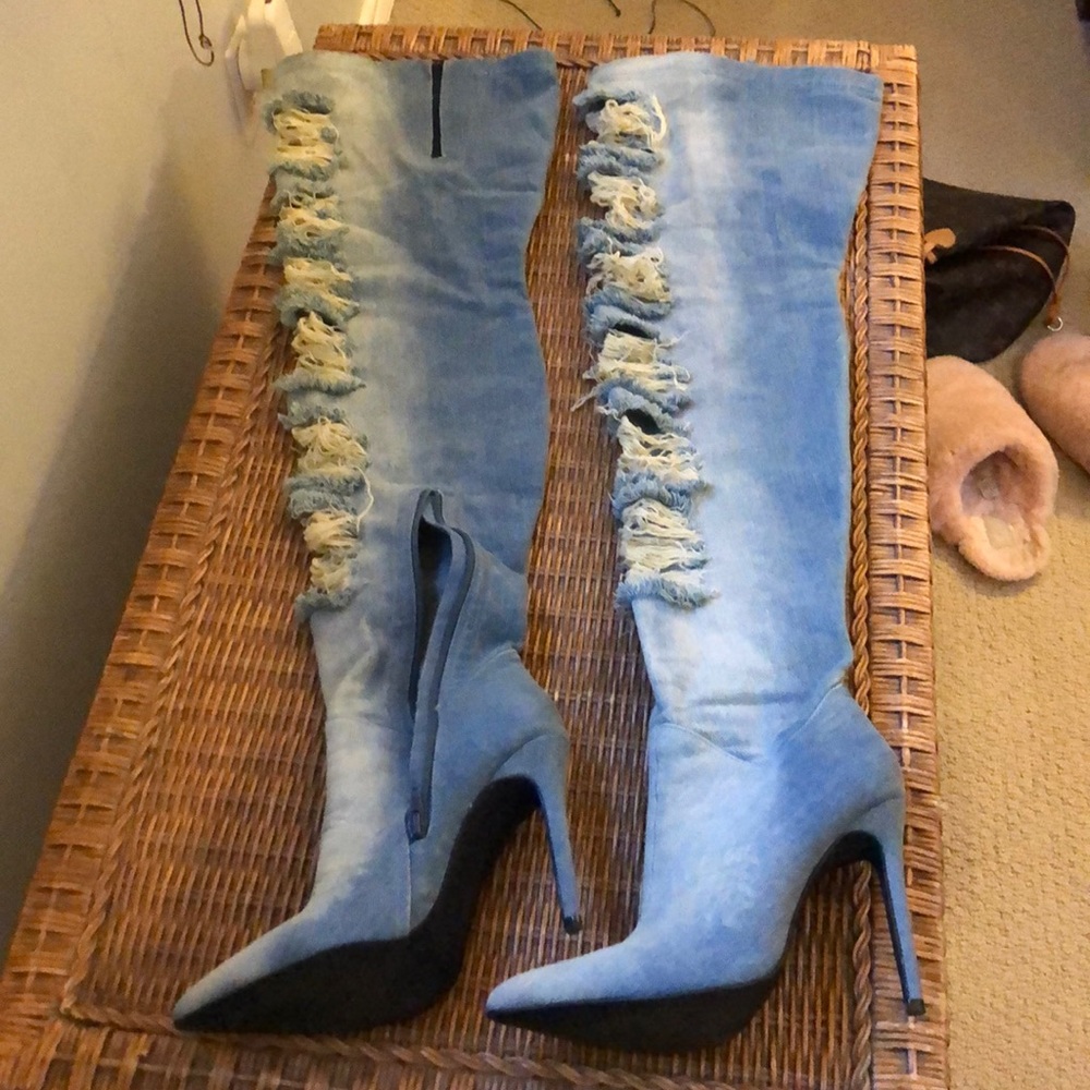 Privileged “Matheson” thigh high boots